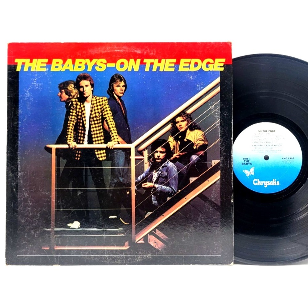 THE BABYS - ON THE EDGE - ROCK LP RECORD‎ CHRYSALIS
